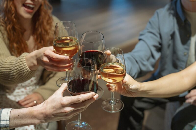 ANCJD Group Cheers with Wine low res